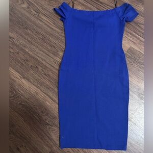 Lovely Day One-Shoulder Royal Blue Bodycon Dress